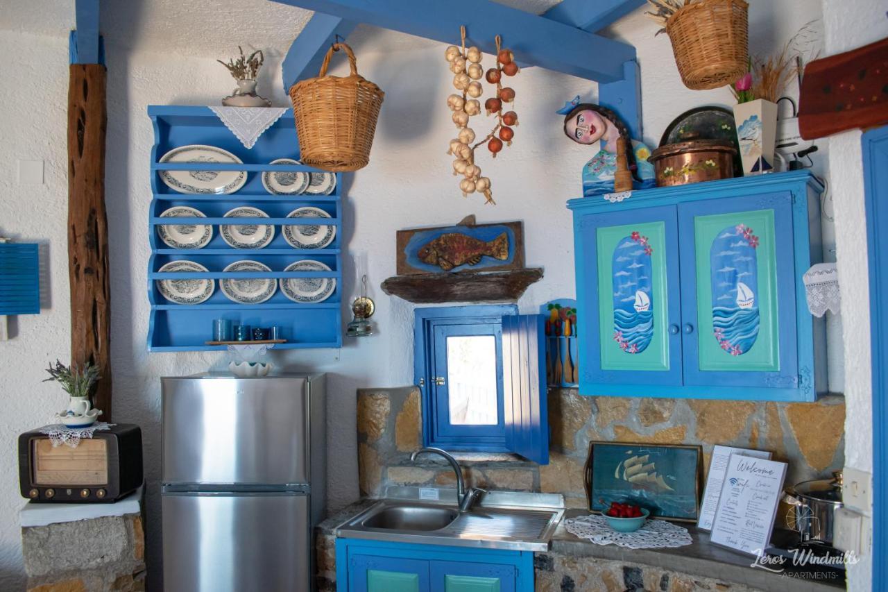 Leros Windmills Daire Panteli Dış mekan fotoğraf