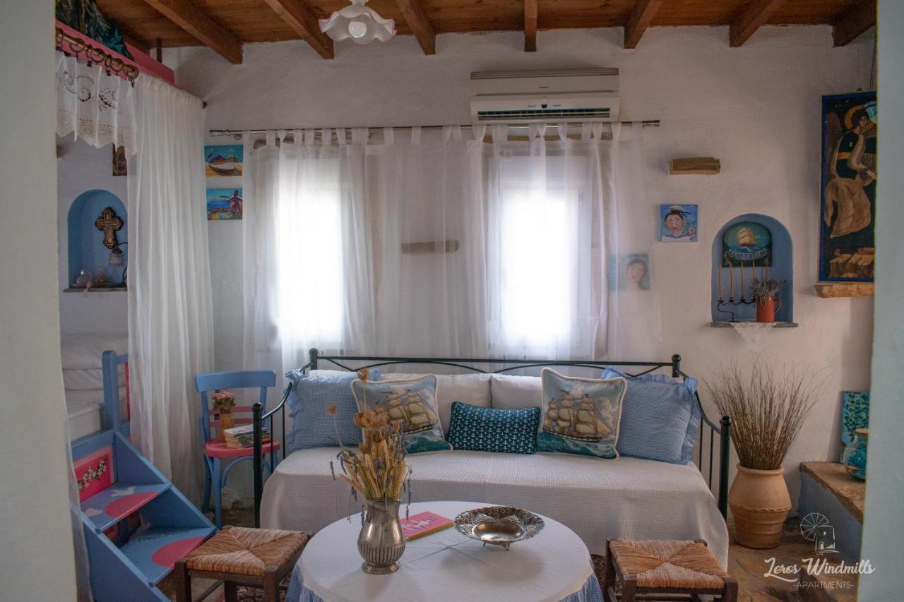 Leros Windmills Daire Panteli Dış mekan fotoğraf