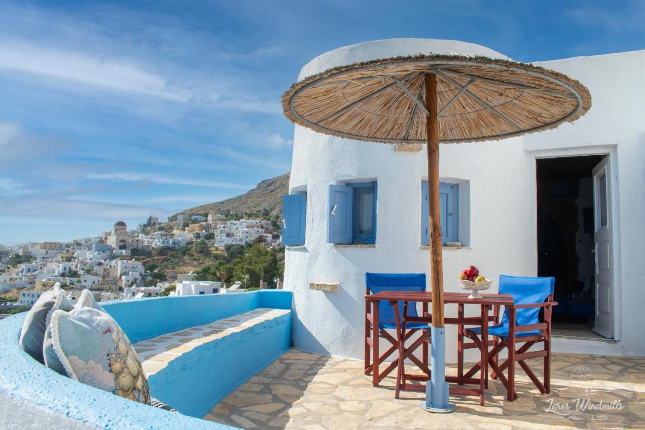 Leros Windmills Daire Panteli Dış mekan fotoğraf