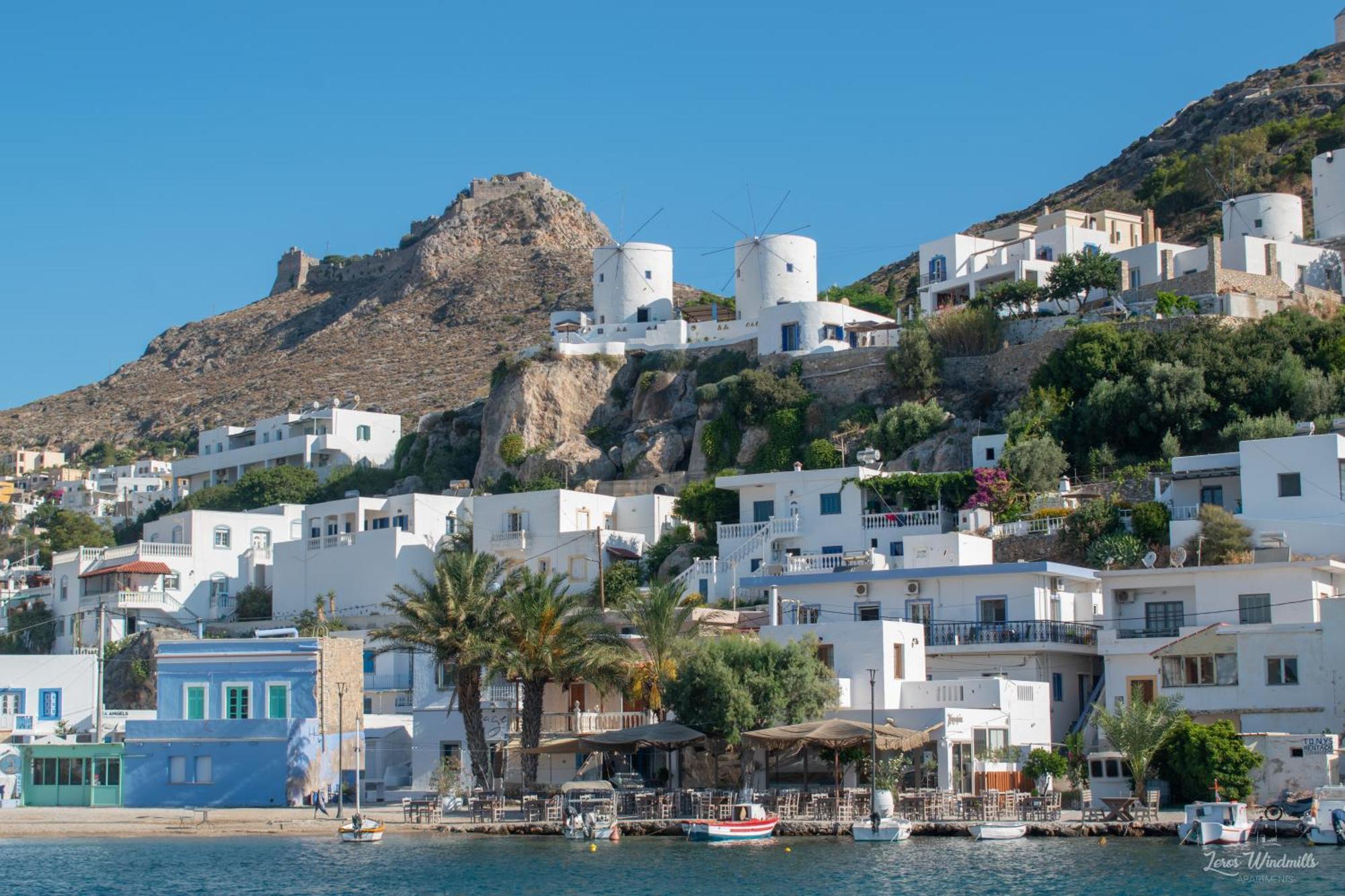Leros Windmills Daire Panteli Dış mekan fotoğraf